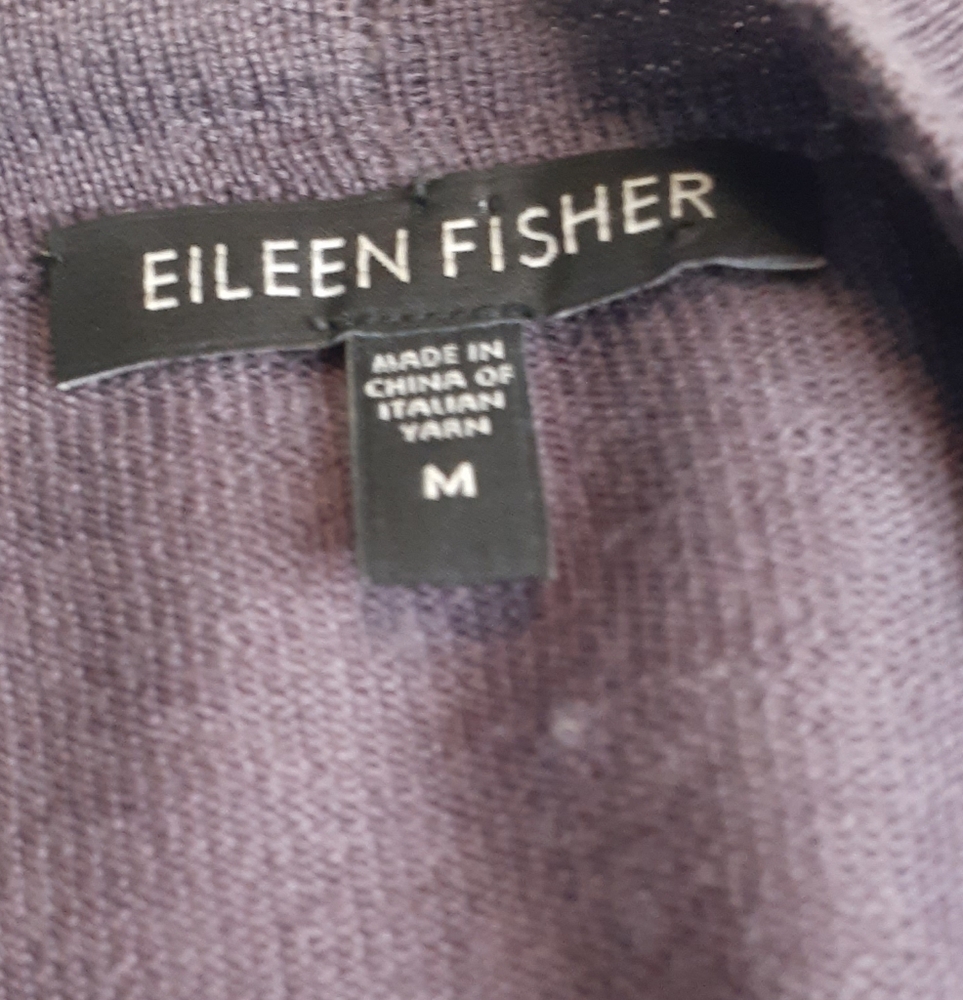 Eileen Fisher Soft Purple Cardigan - Picture 3 of 8
